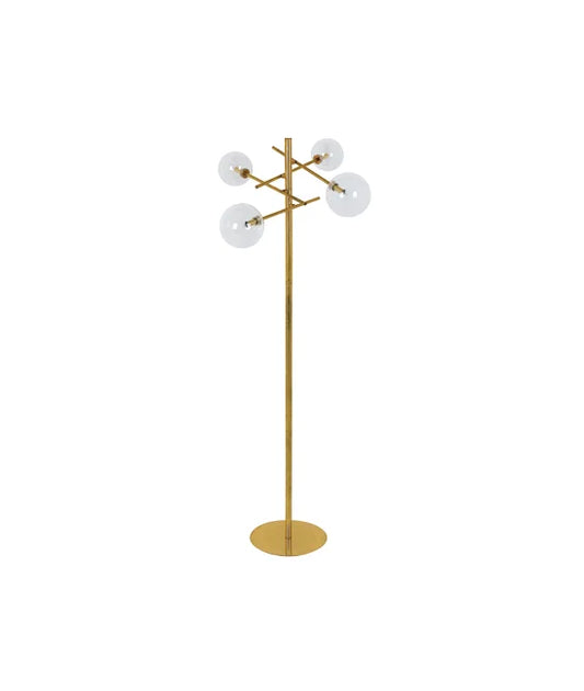 Aksel 4 Light Floor Lamp in Brass